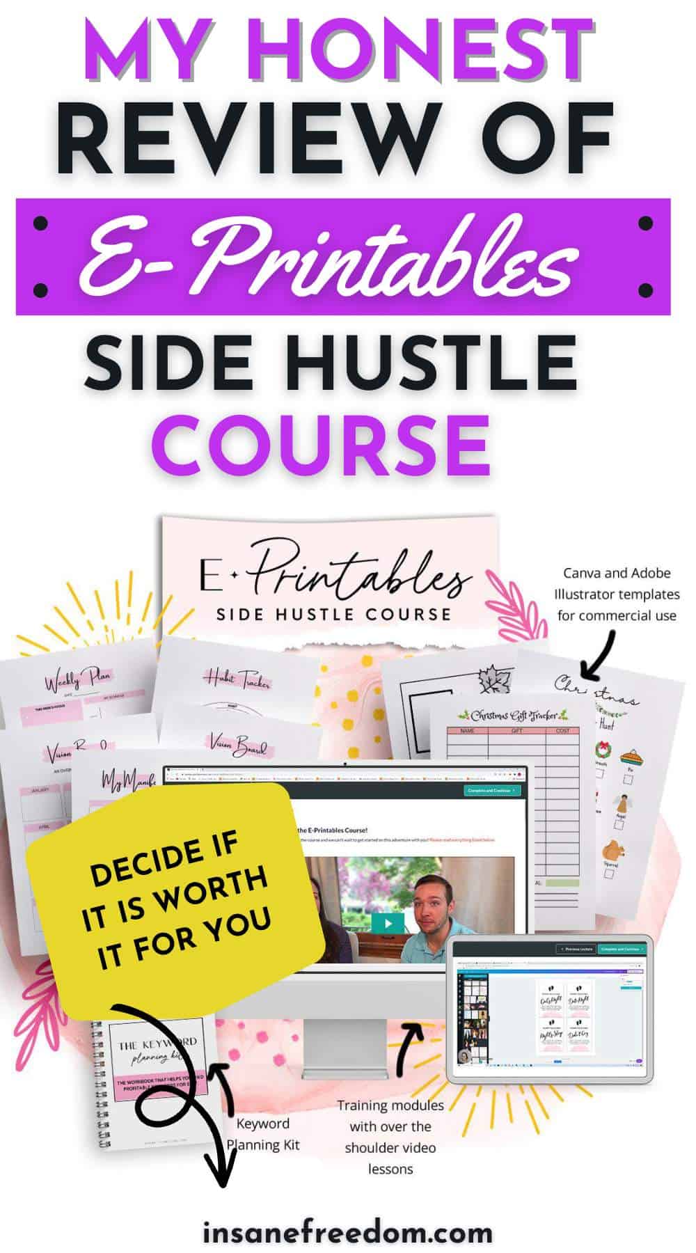 Gold City Ventures Etsy Printables Course Review Insane Freedom